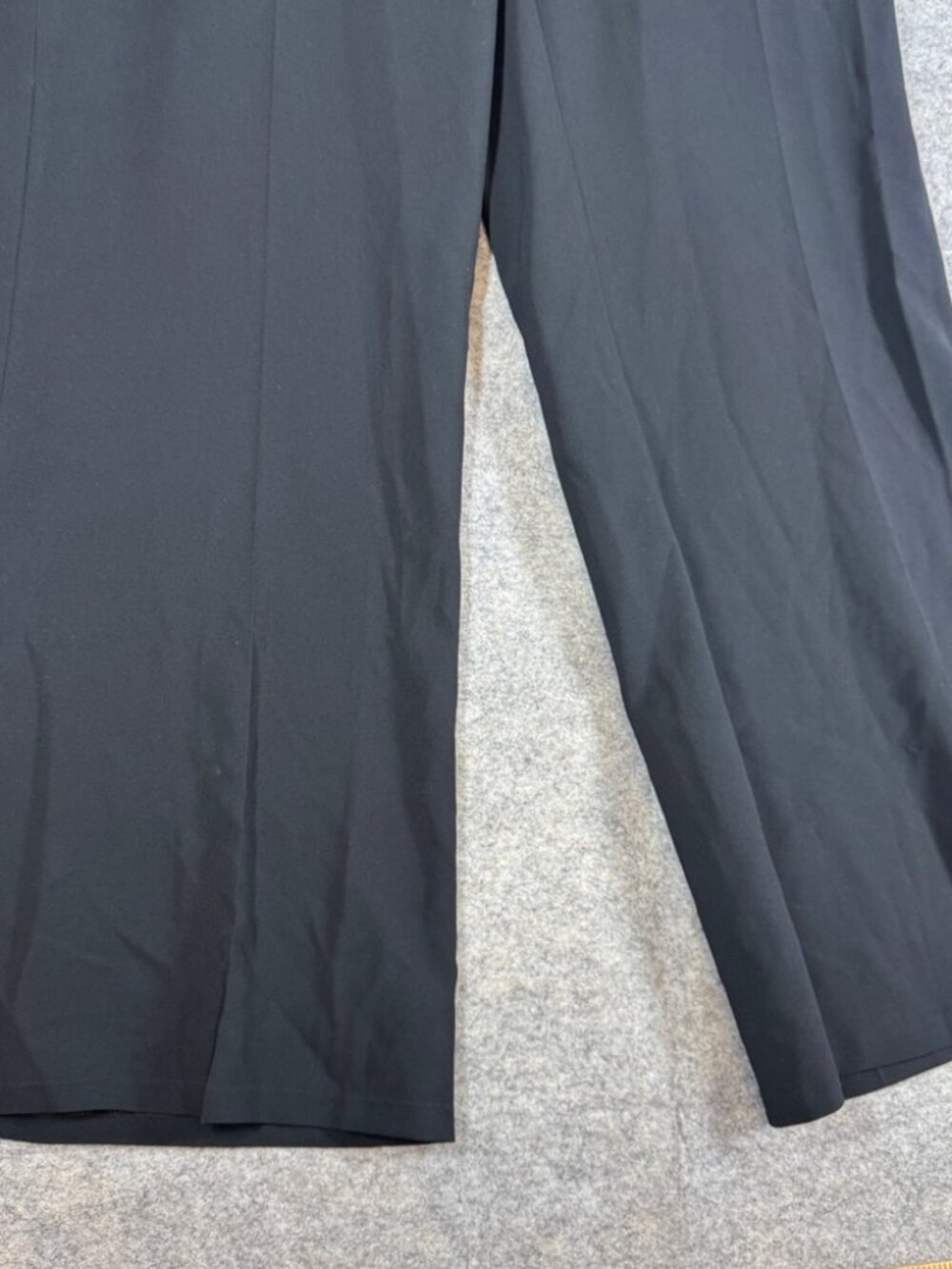 Marina Rinaldi Wide Leg Pants Black Italian Designer Size 23 Quiet Luxury Plus - Picture 4 of 16